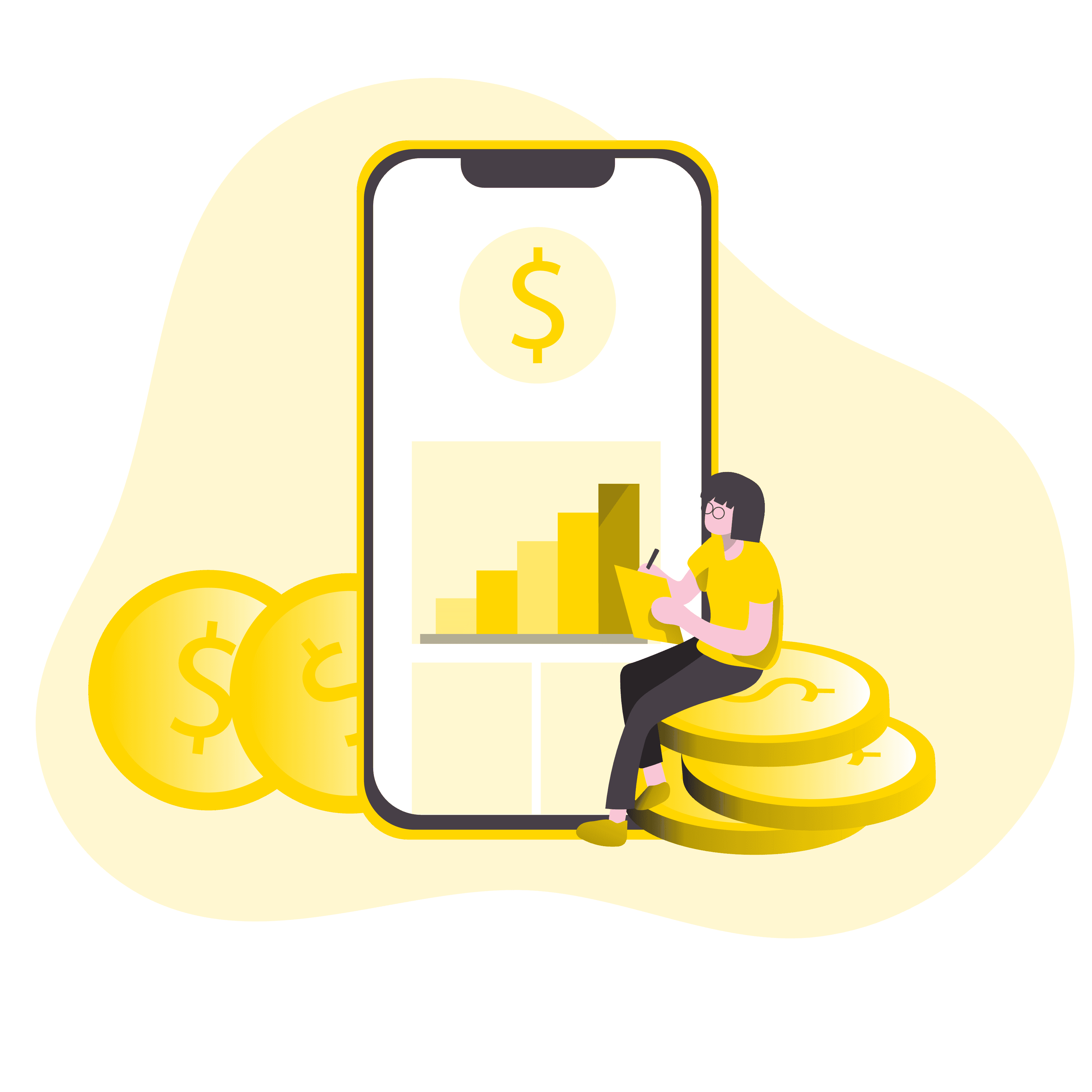 Loyal customer community illustration